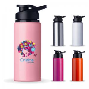 Squeeze 500ml Personalizado Metal  Impressão só 1 lado  Tampa 